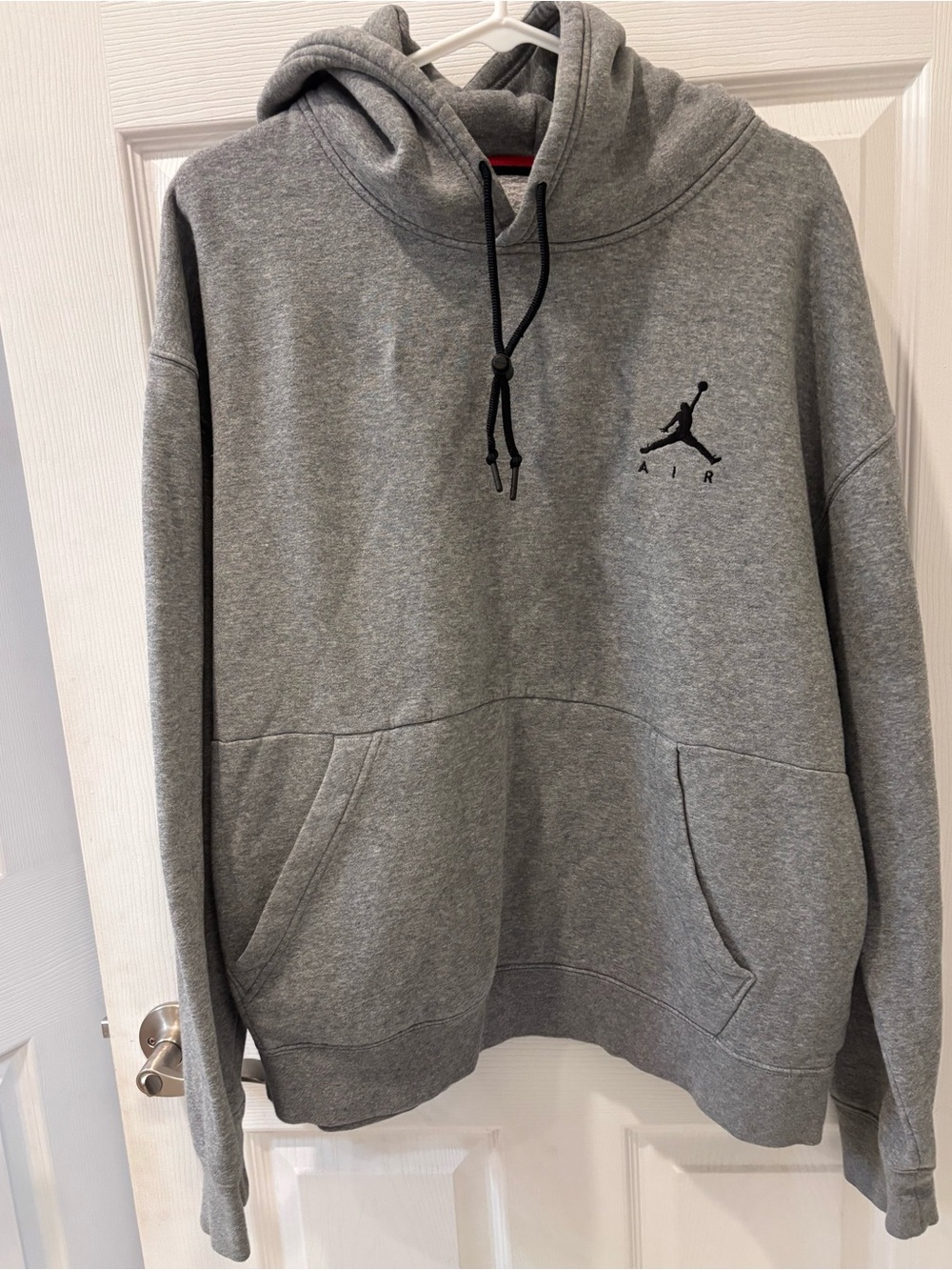 Nike Jordan Gray Air  Hoodie with Black Logo